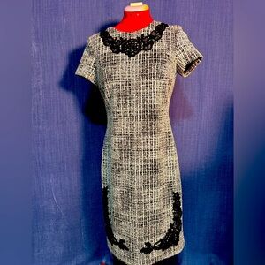 Elegant Black and White Dress